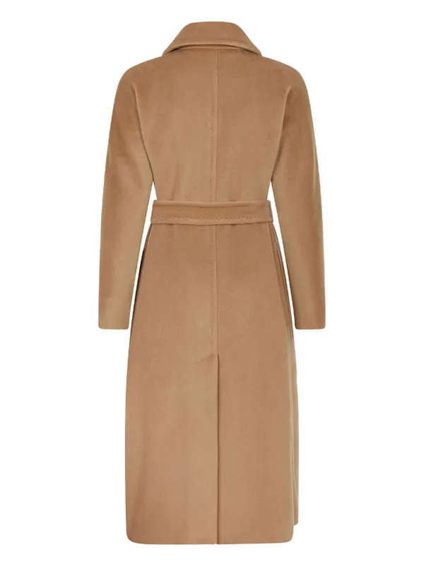 美品 S Max Maraフード リアルファー ベルテッドコート 38 Max Mara ベルテッド コート | ブラウン | FARFETCH JP
