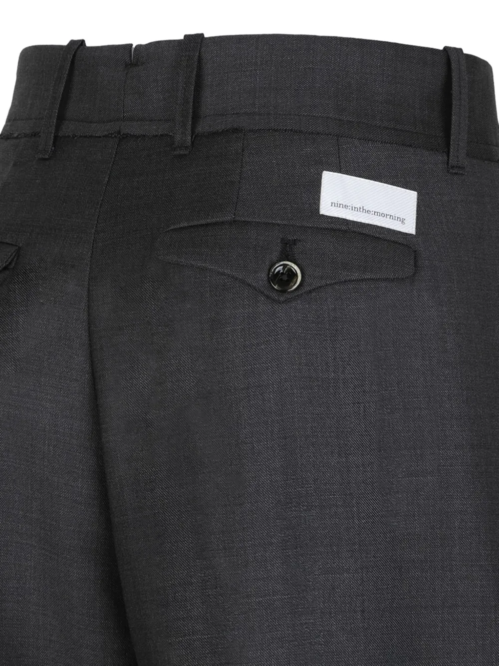 Nine In The Morning Pleated Wide-leg Trousers In Gray