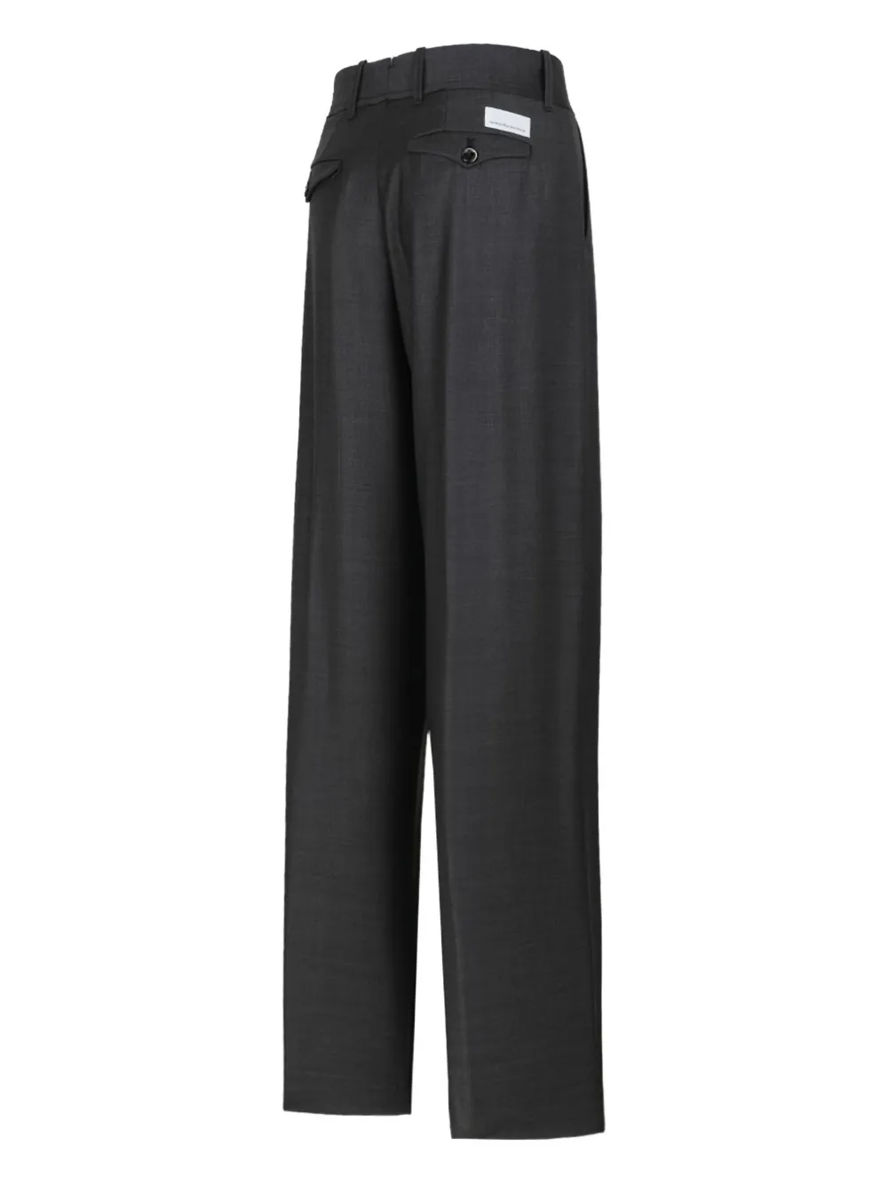 Nine In The Morning Pleated Wide-leg Trousers In Gray