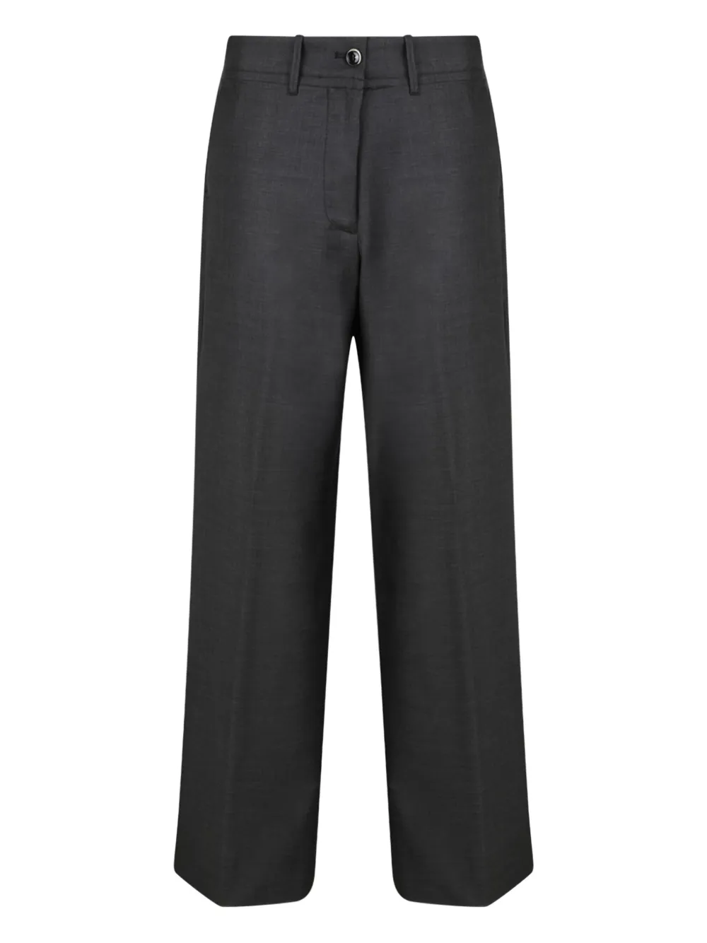 Nine In The Morning Pleated Wide-leg Trousers In Gray