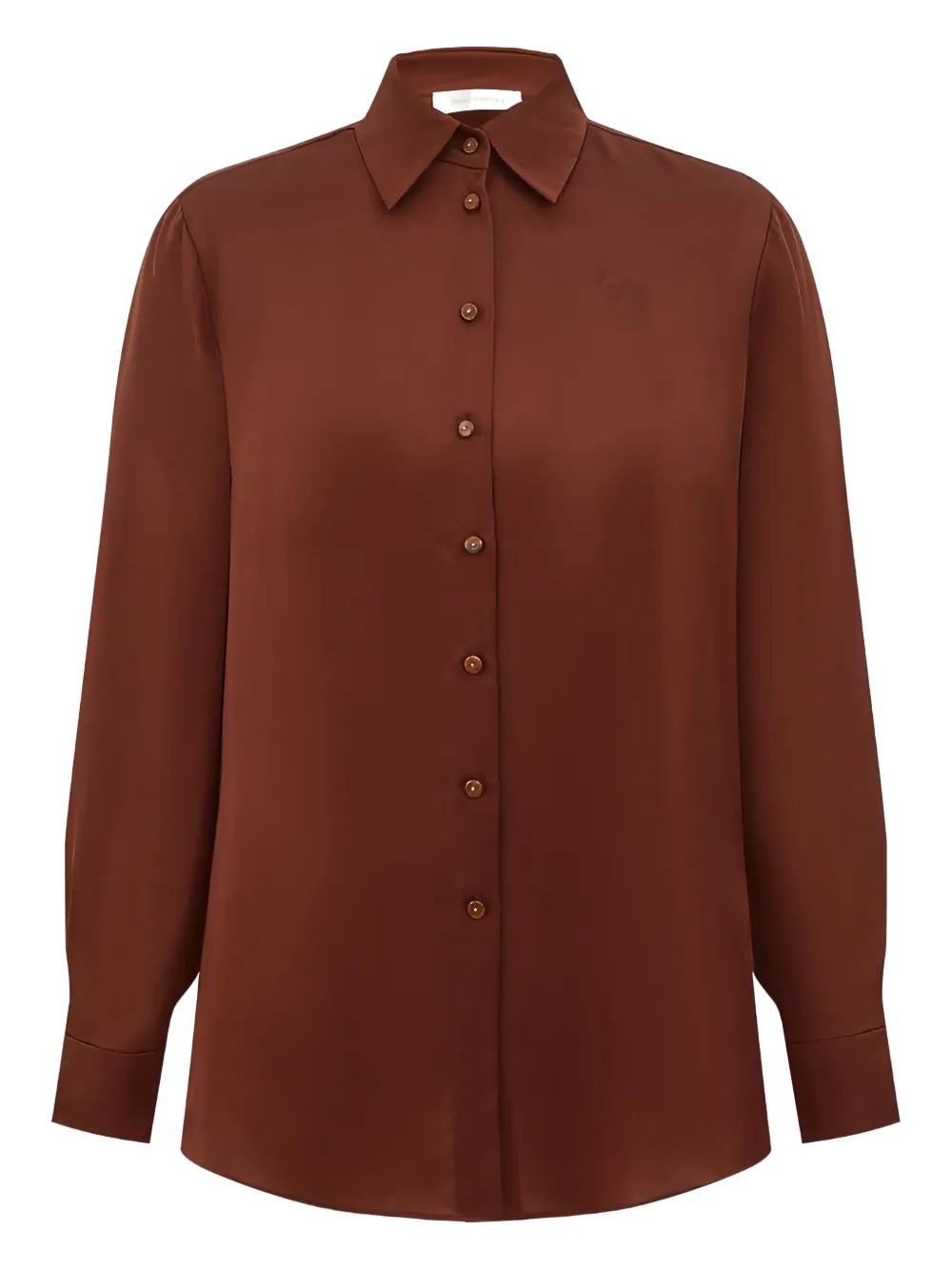 Zimmermann Long-sleeve Silk Shirt In Multi