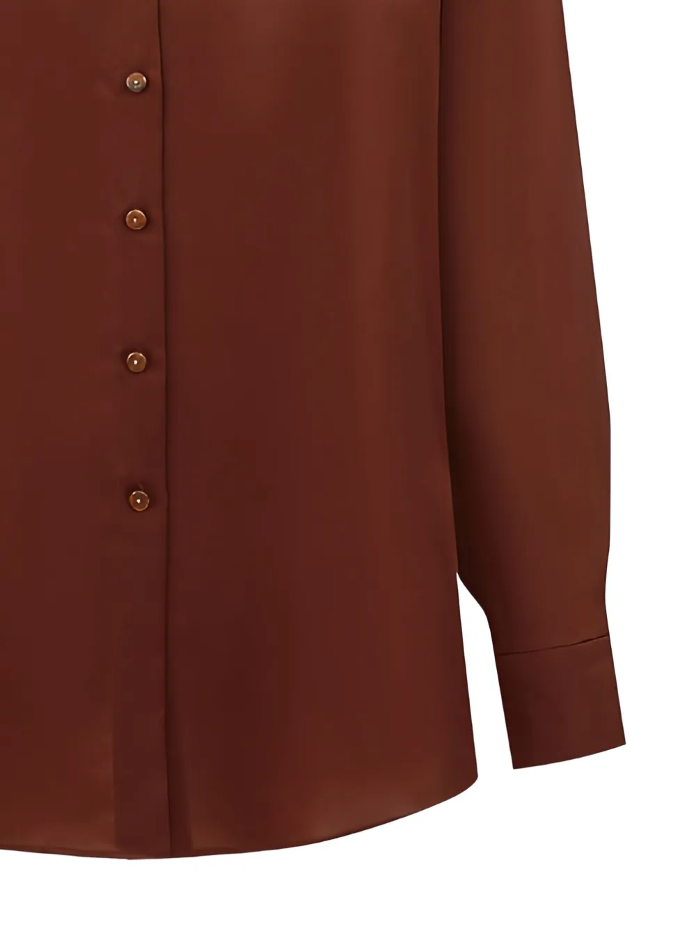 ZIMMERMANN long-sleeve silk shirt - Bruin