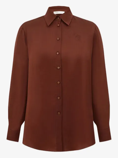 ZIMMERMANN long-sleeve silk shirt
