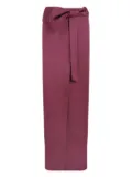 Genny bow-detail long skirt - Red