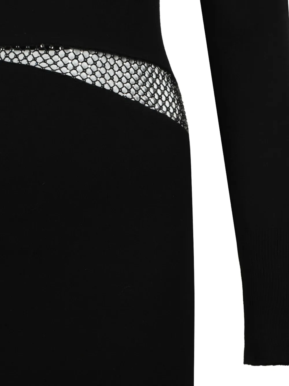 Genny Crystal-embellished Midi Dress In Black
