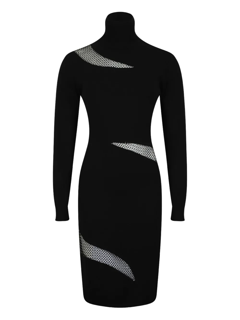 Genny crystal-embellished midi dress - Black