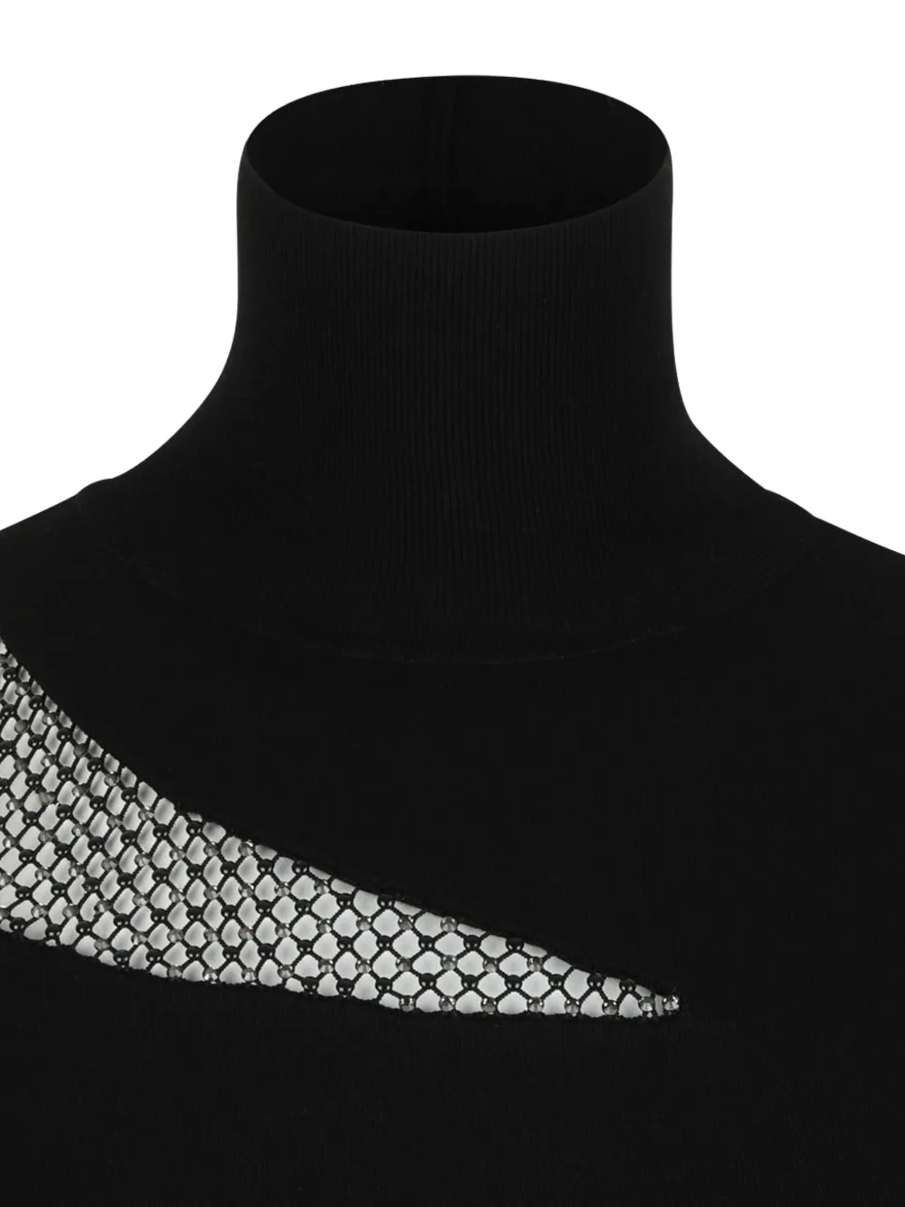 Genny Crystal-embellished Midi Dress In Black