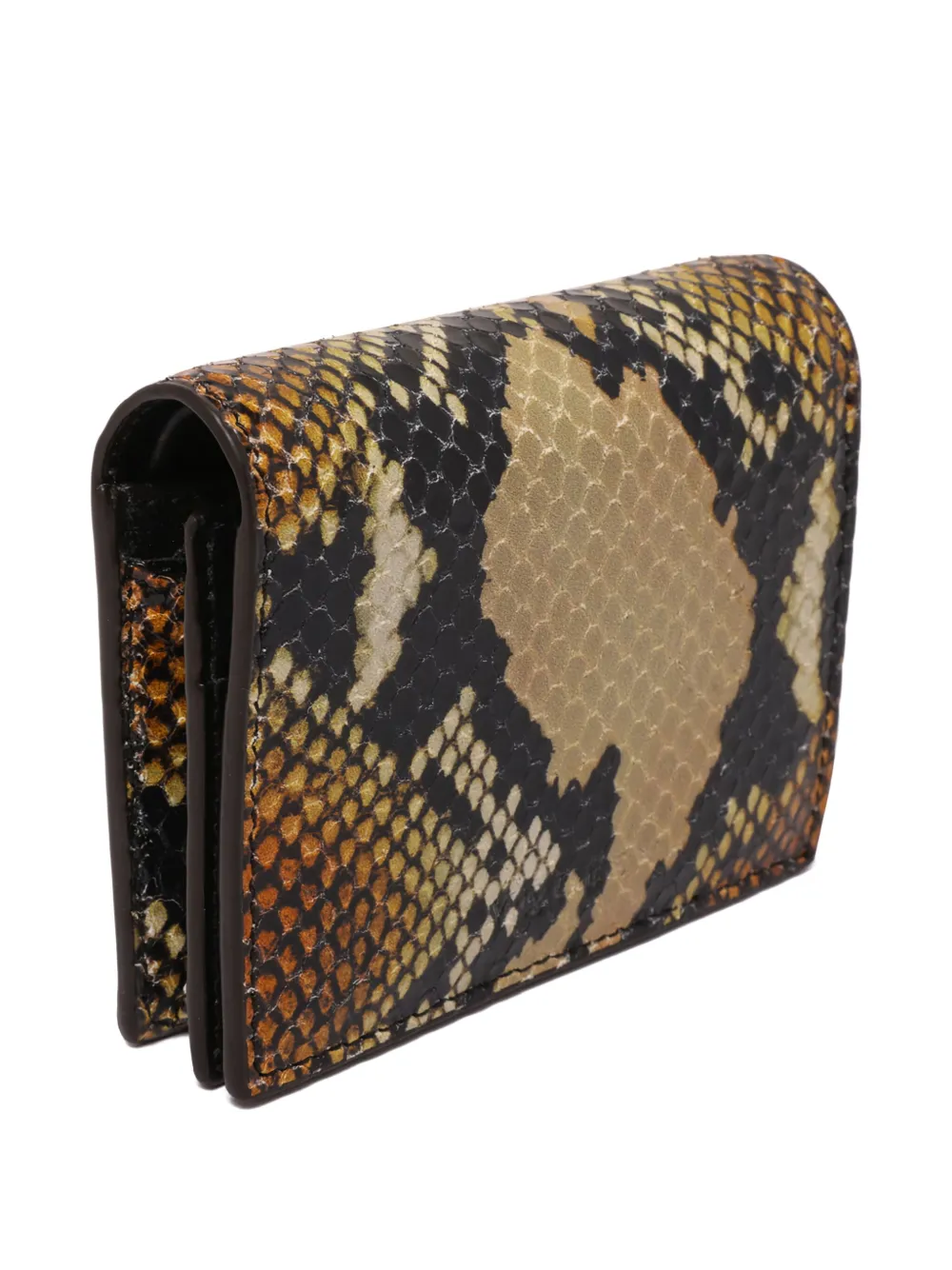 Alexander McQueen snakeskin-print wallet Bruin