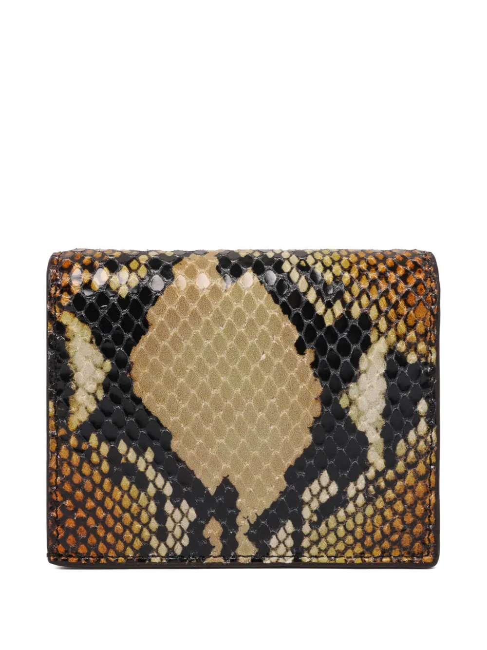 Alexander McQueen snakeskin-print wallet Bruin