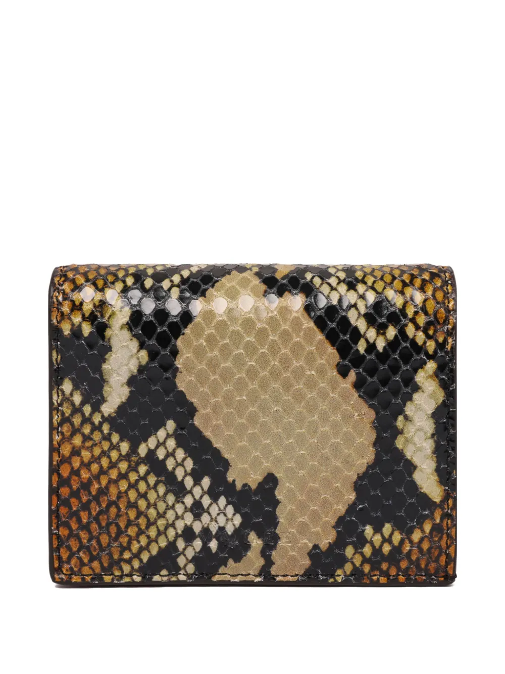 Alexander McQueen snakeskin-print wallet Bruin