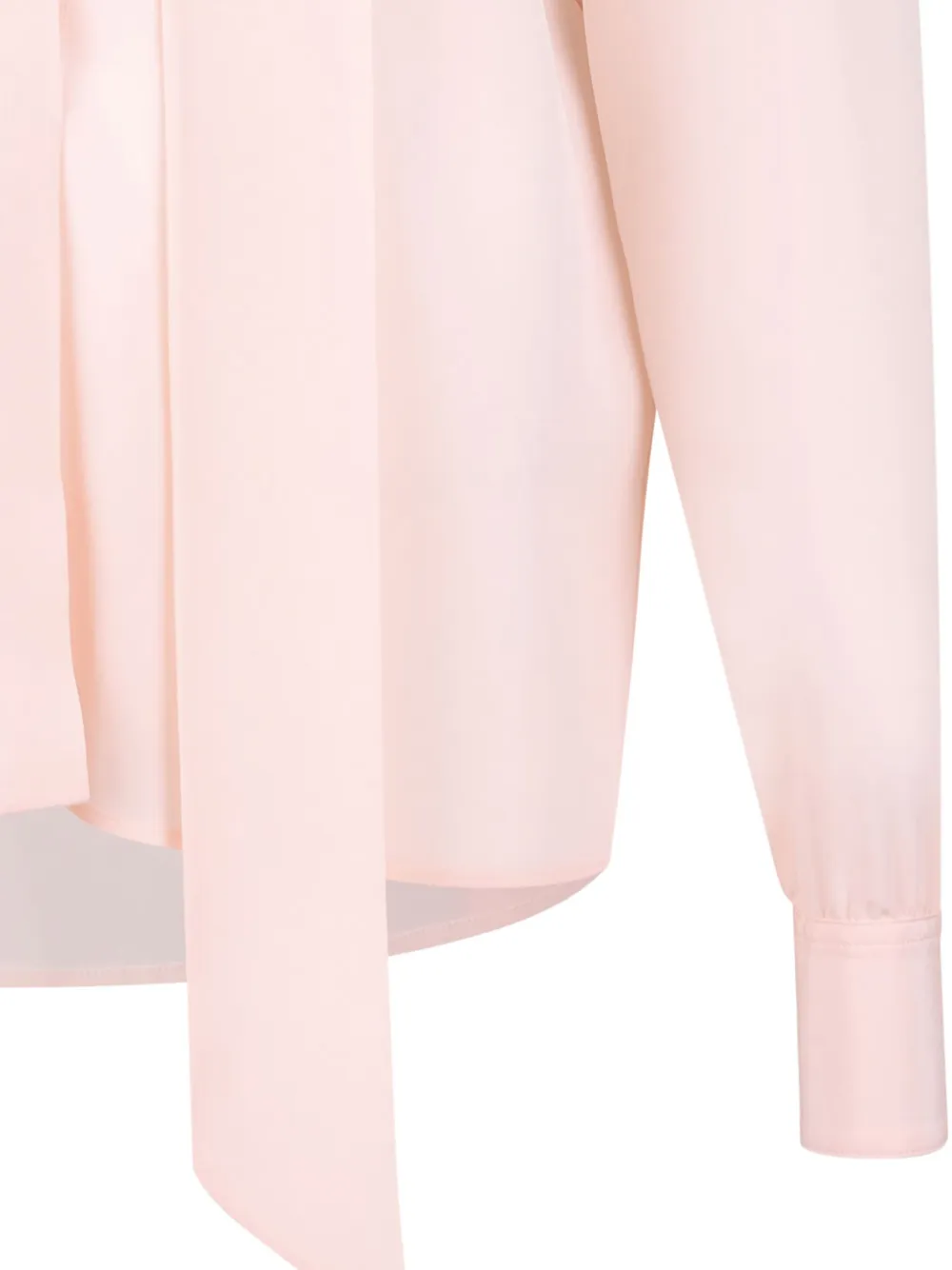TOM FORD neck-tie silk blouse Roze