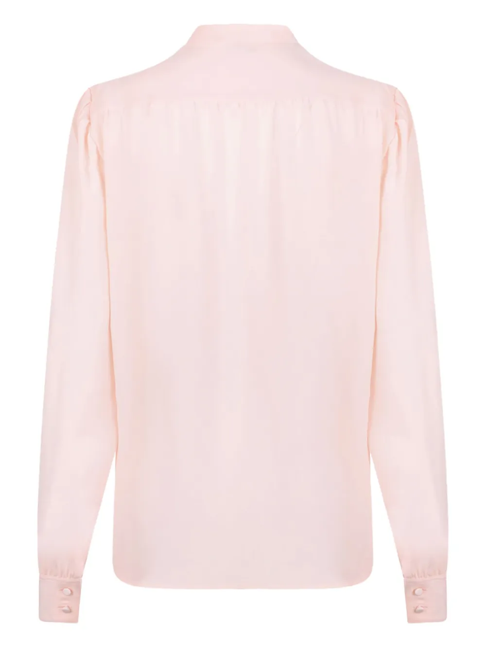 TOM FORD neck-tie silk blouse Roze