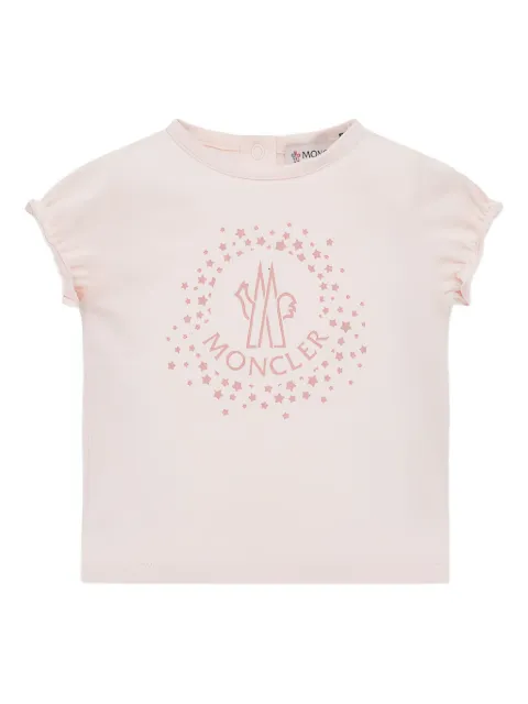 Moncler Enfant logo star-print T-shirt