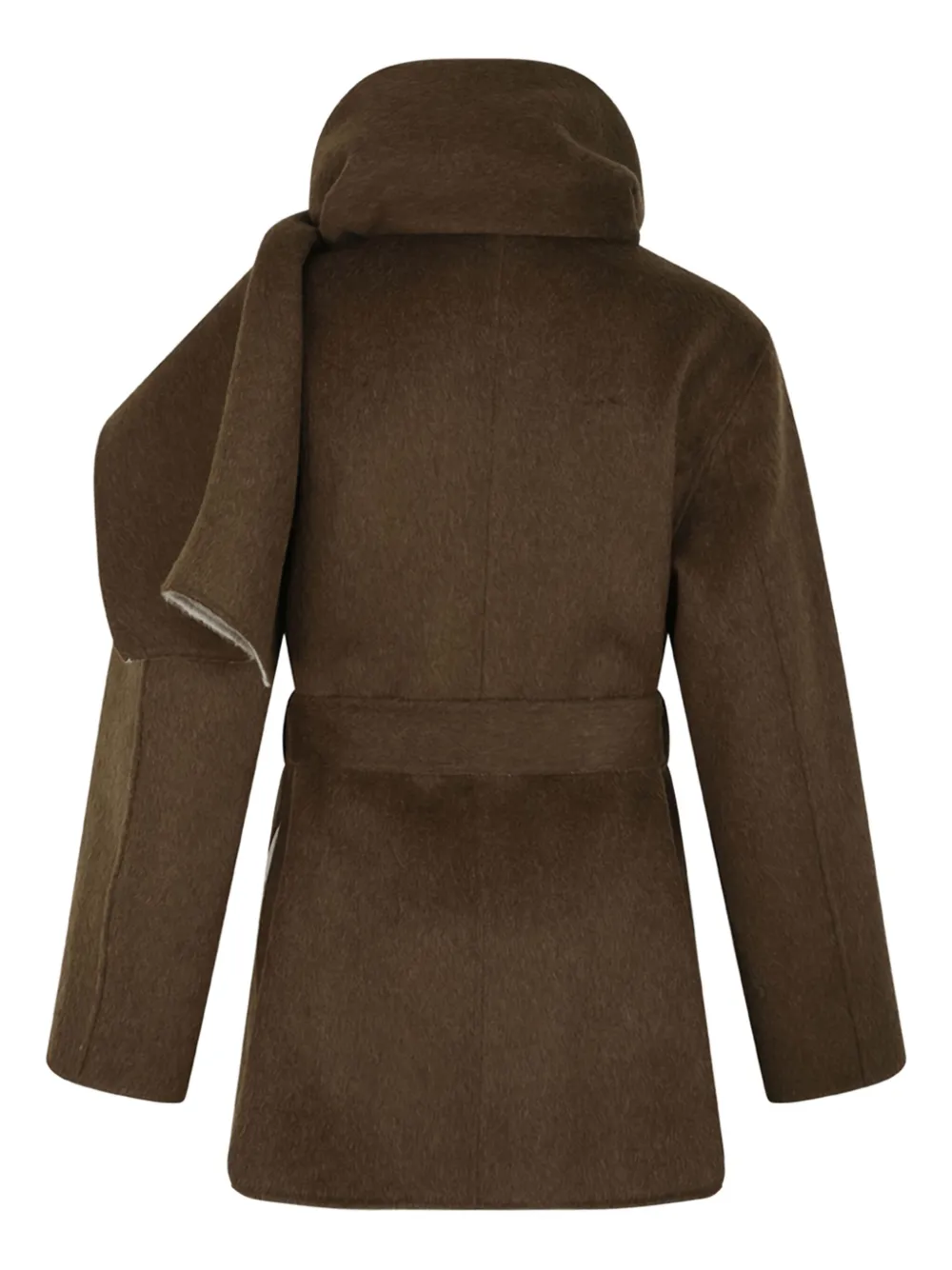 P.A.R.O.S.H. scarf-detail belted coat | Double Breasted & Peacoats | Image 2