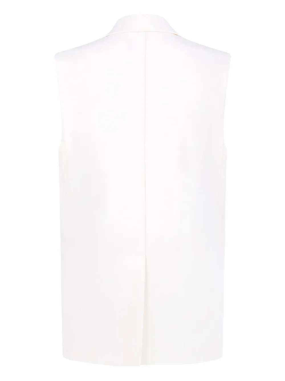 Max Mara Mayte mouwloze blazer met dubbele rij knopen Wit