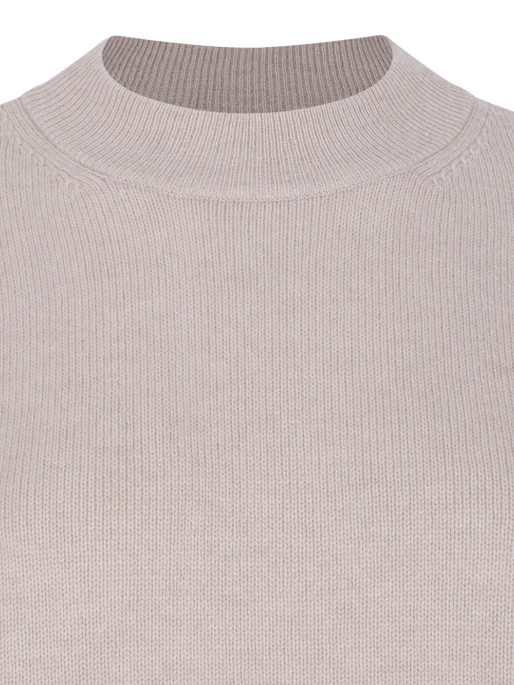 Max Mara ribbed high-neck sweater Beige