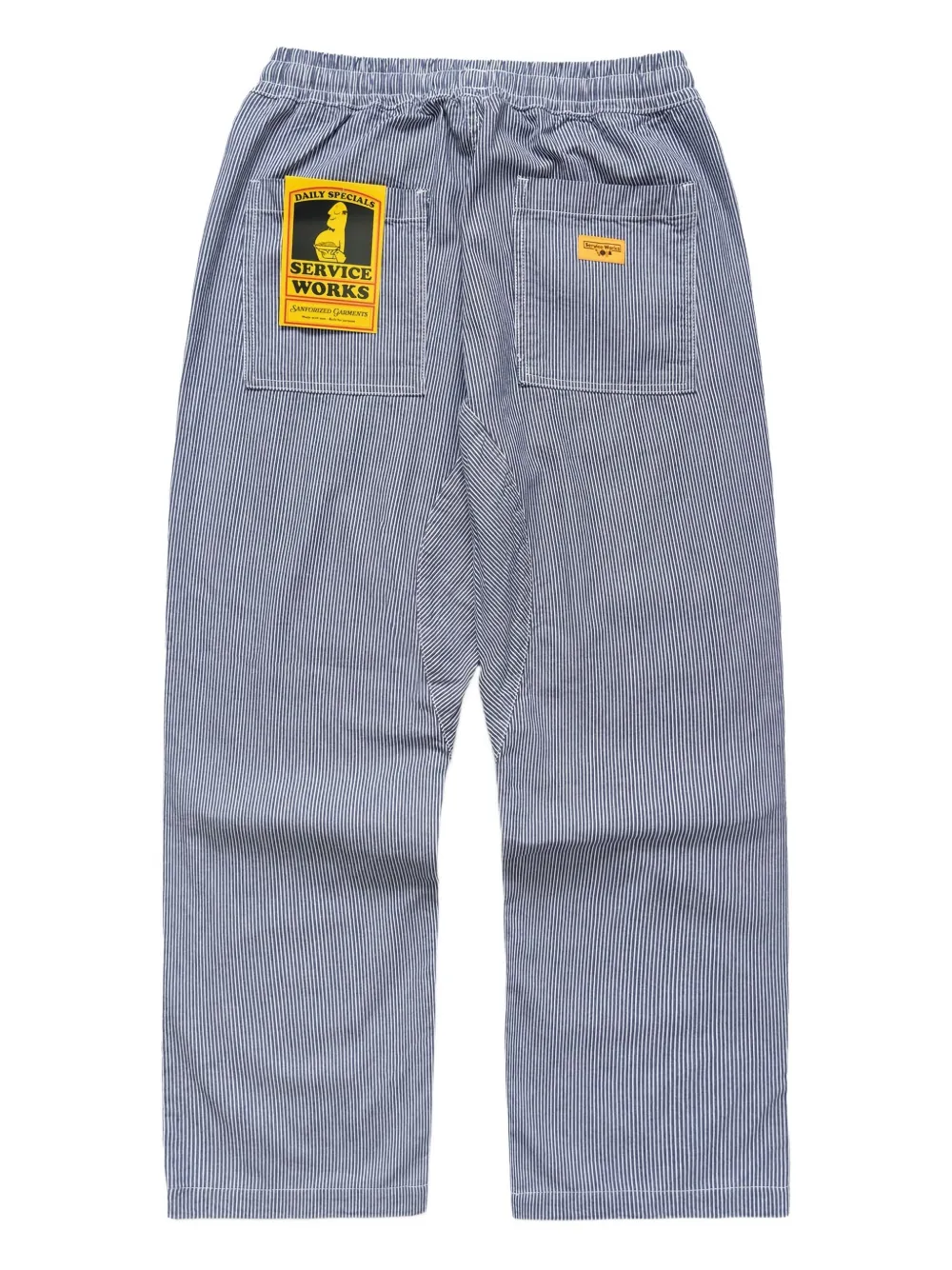 Service Works Chef stripe-patter logo-patch trousers | Regular-Fit & Straight Leg Pants | Image 2