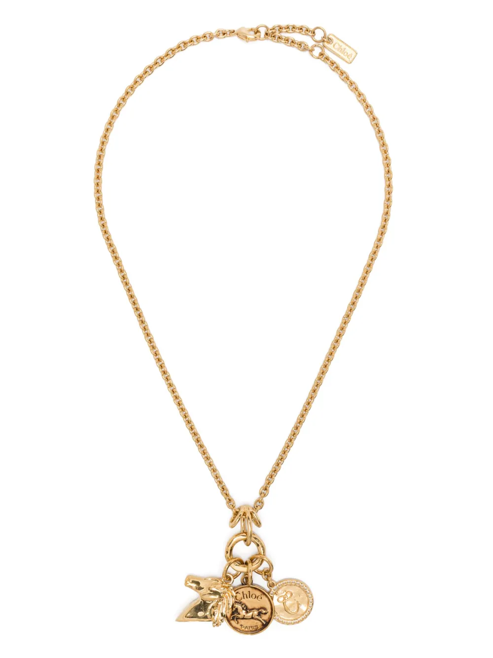 Chloé チャーム ネックレス - ゴールドトーン Chloé チャーム ネックレス - ゴールドトーン