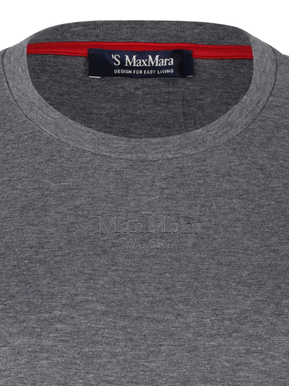 'S Max Mara T-shirt met geborduurd logo Grijs