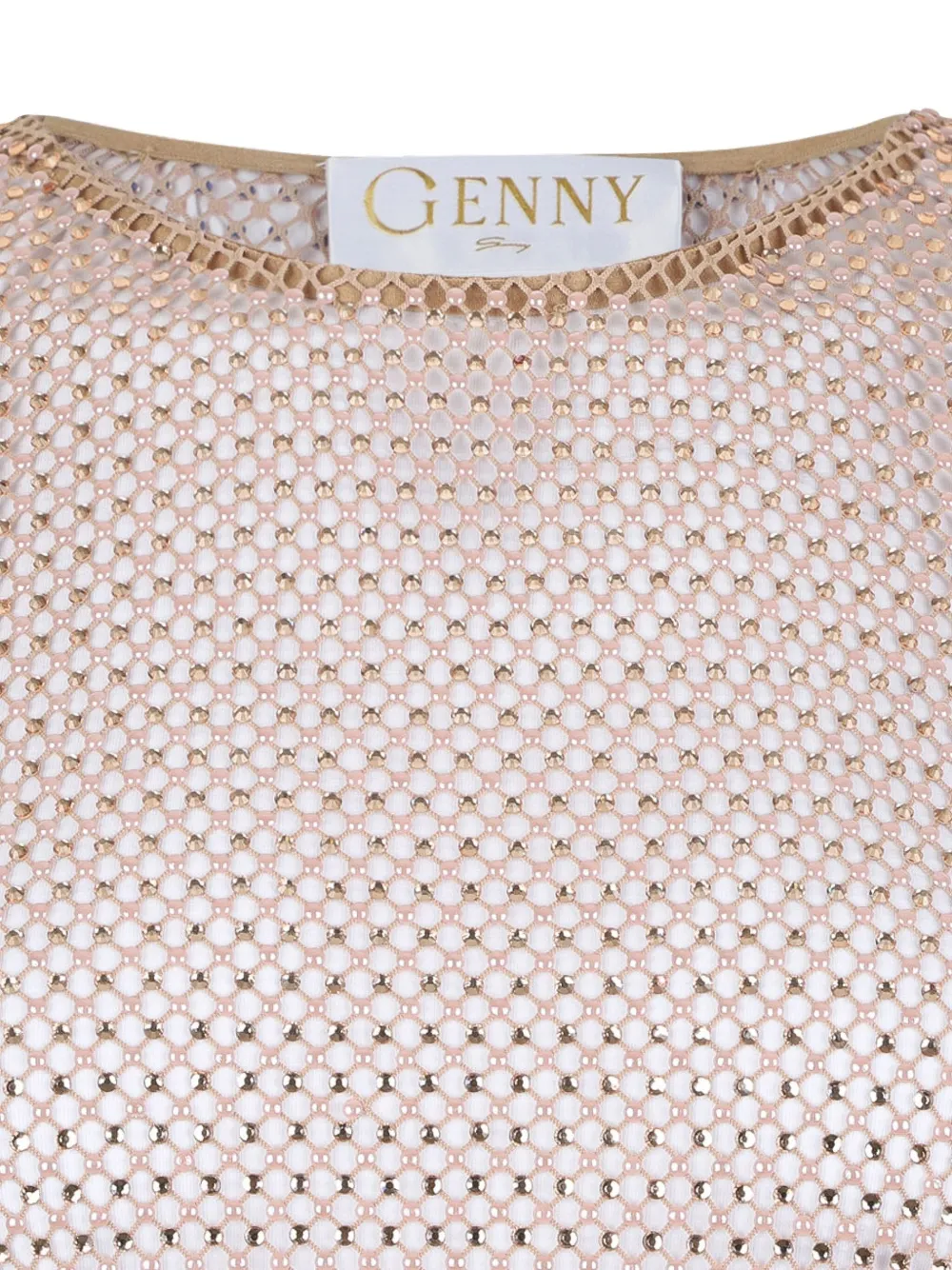 Genny Embellished Top In Animal Print