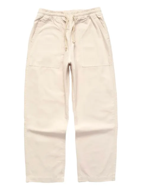 Service Works Chef logo-patch drawstring trousers