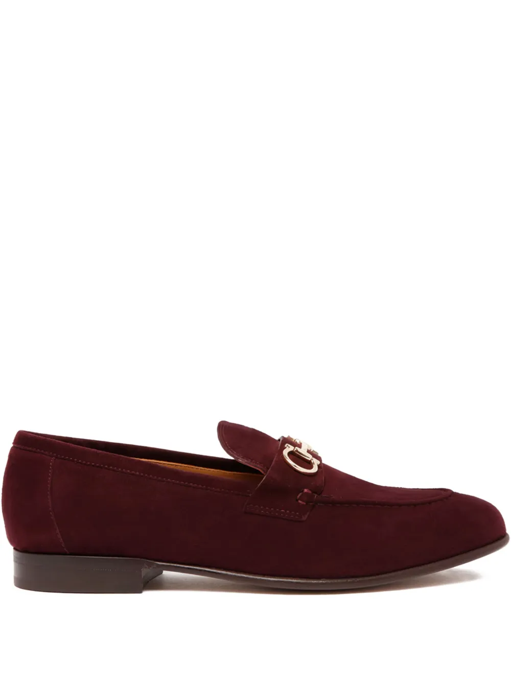 Ferragamo Gancini-buckle loafers Red