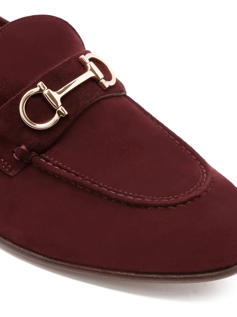 Ferragamo Loafers met Gancini-gesp Rood
