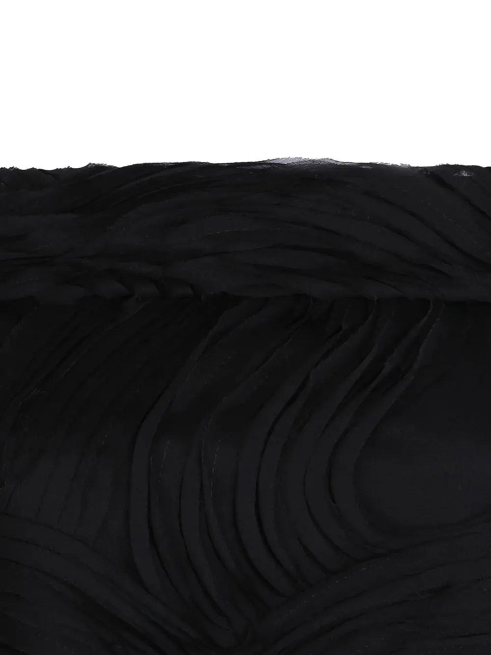 Genny Off-shoulder jurk met textuur Zwart