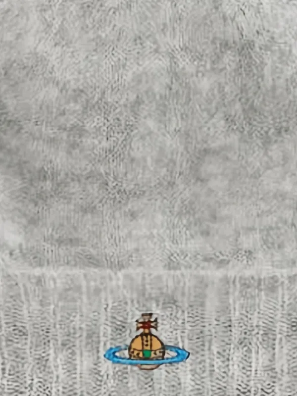 Vivienne Westwood Orb-embroidered Beanie Hat | Grey | FARFETCH CA