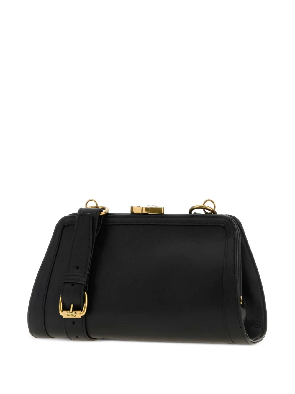 Vivienne Westwood Ascot leren boekentas Zwart