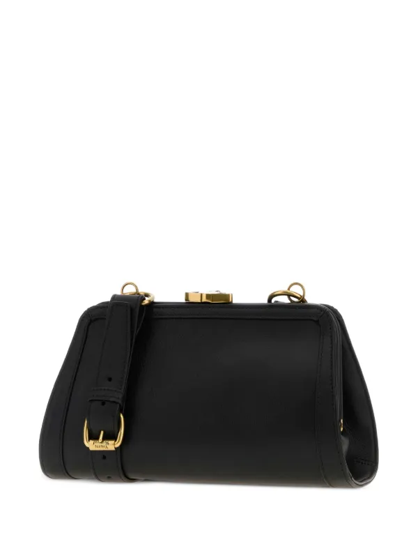 Vivienne Westwood Ascot Leather Satchel | Black | FARFETCH