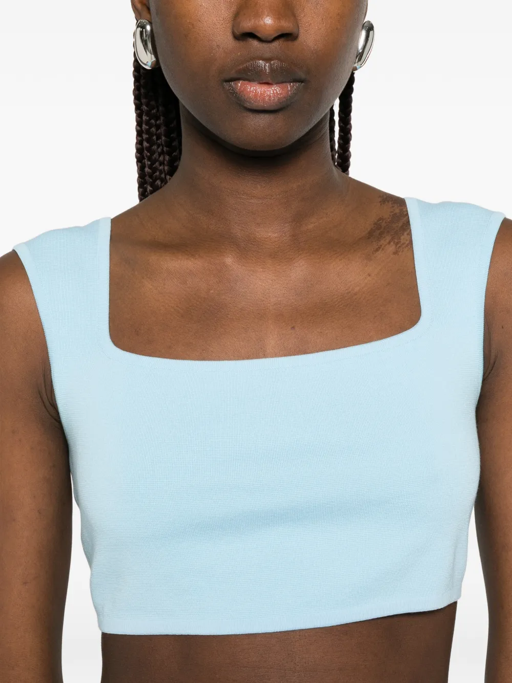 Max Mara Mouwloze top Blauw