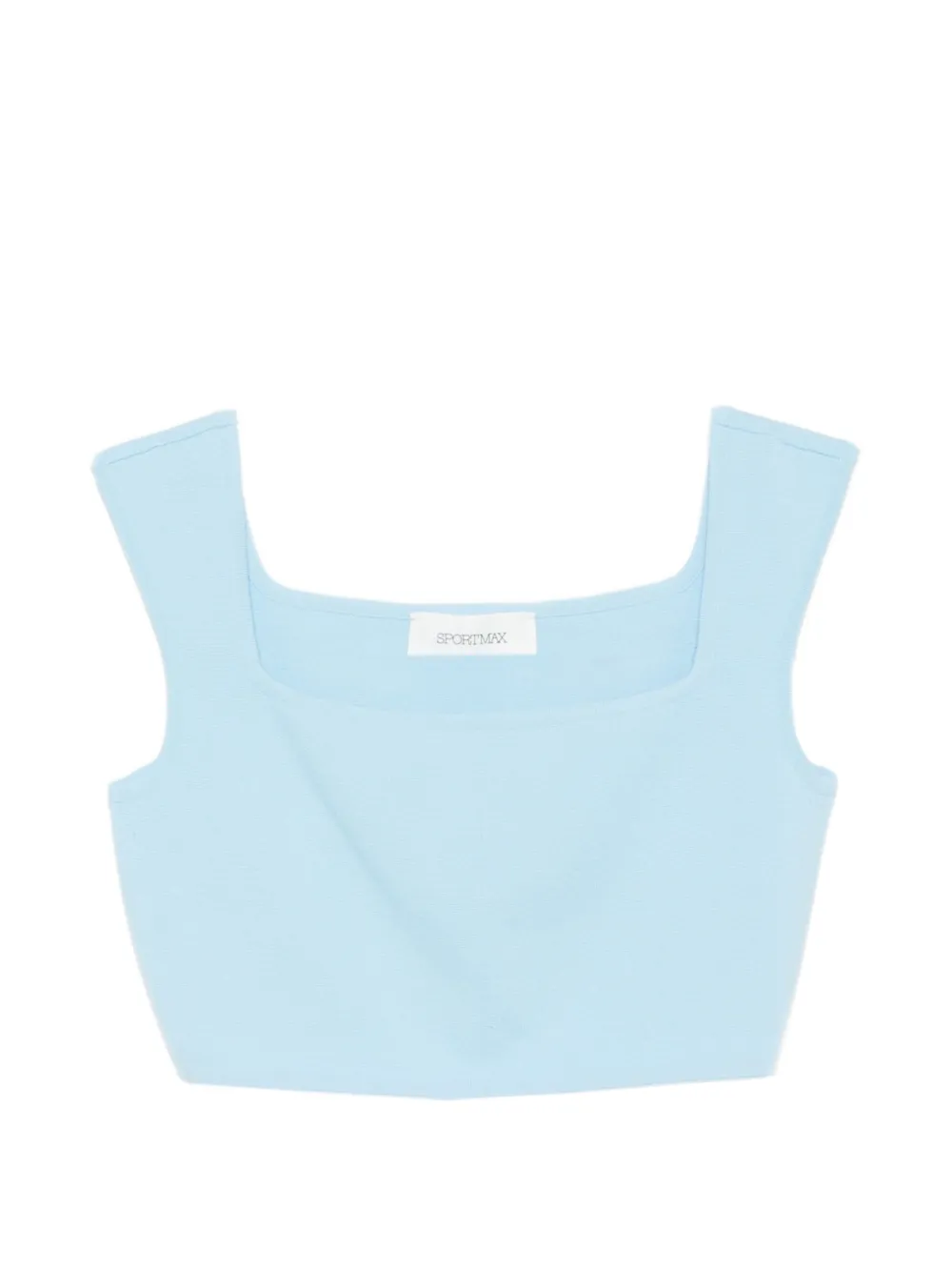 Max Mara square-neck sleeveless top - Blau