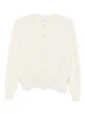 Alexander McQueen lace-trimmed cardigan - Neutrals