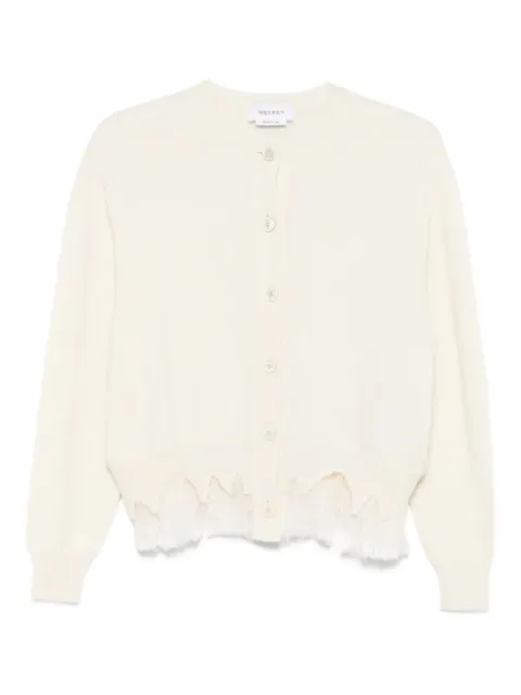 Alexander McQueen 레이스 트리밍 가디건