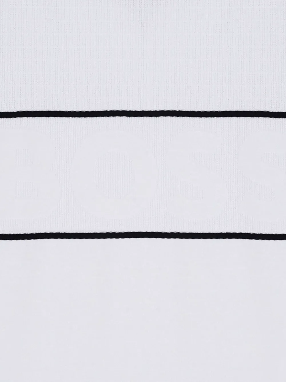 BOSS GREEN HUGO BOSS Gestreepte trui met rits Wit