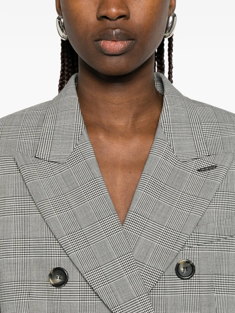 Sportmax Blazer met dubbele rij knopen Grijs