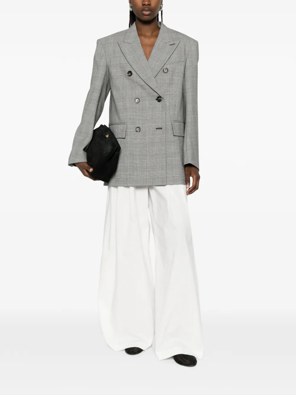 Sportmax double-breasted Blazer | Grey | FARFETCH