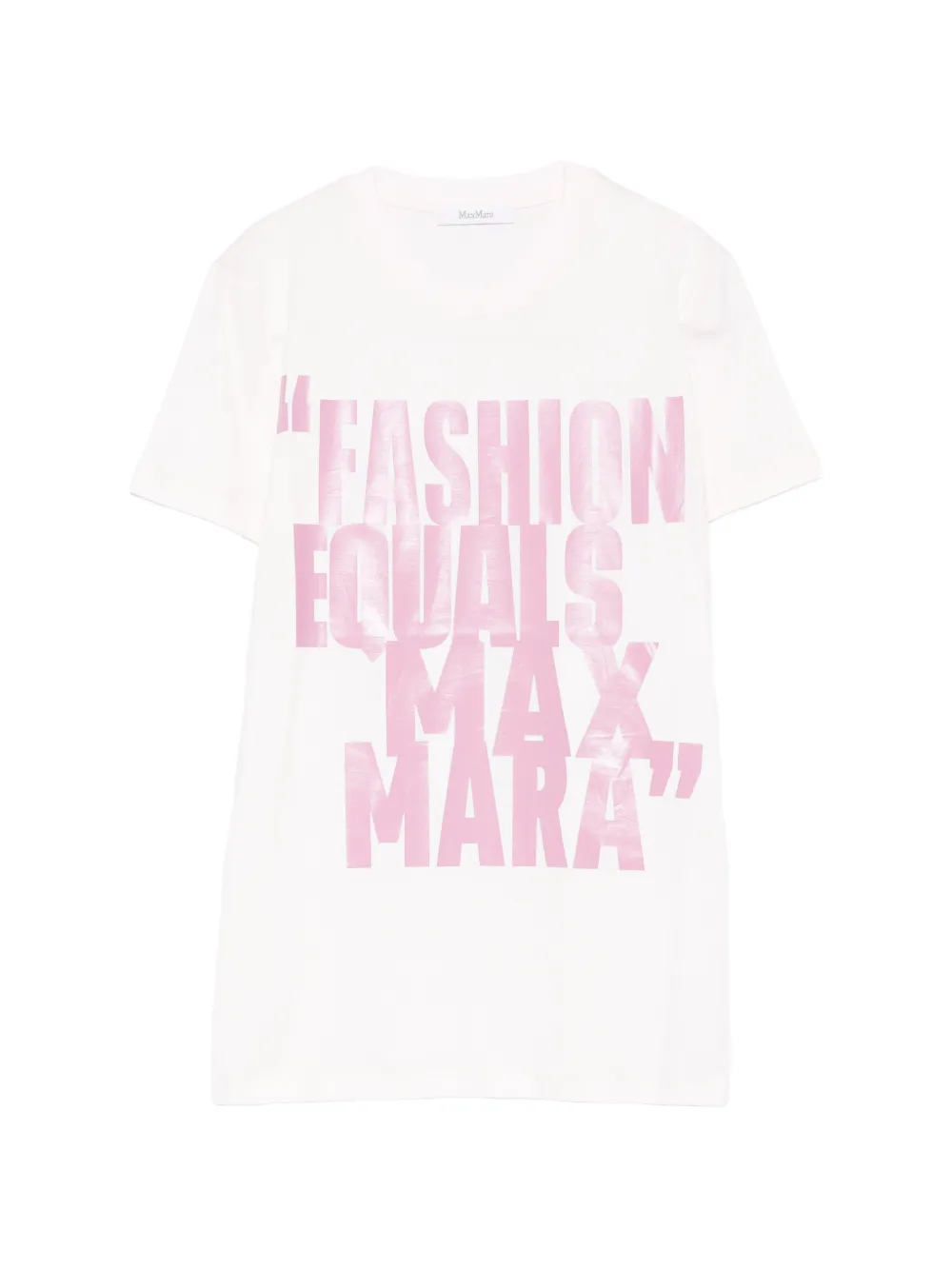 Max Mara lettering T-shirt - Weiß