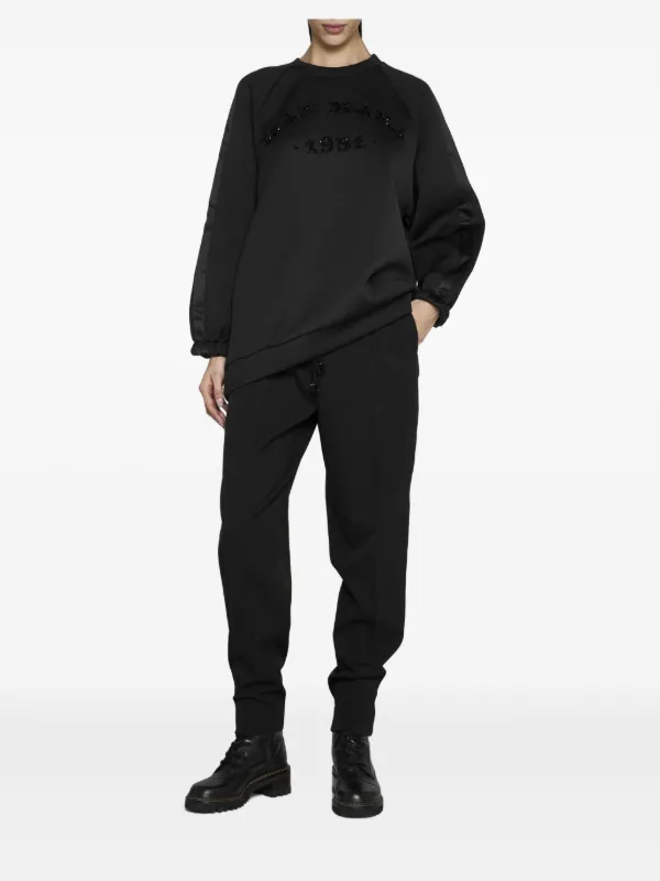 Max Mara サテンパネル スウェットシャツ | ブラック | FARFETCH JP