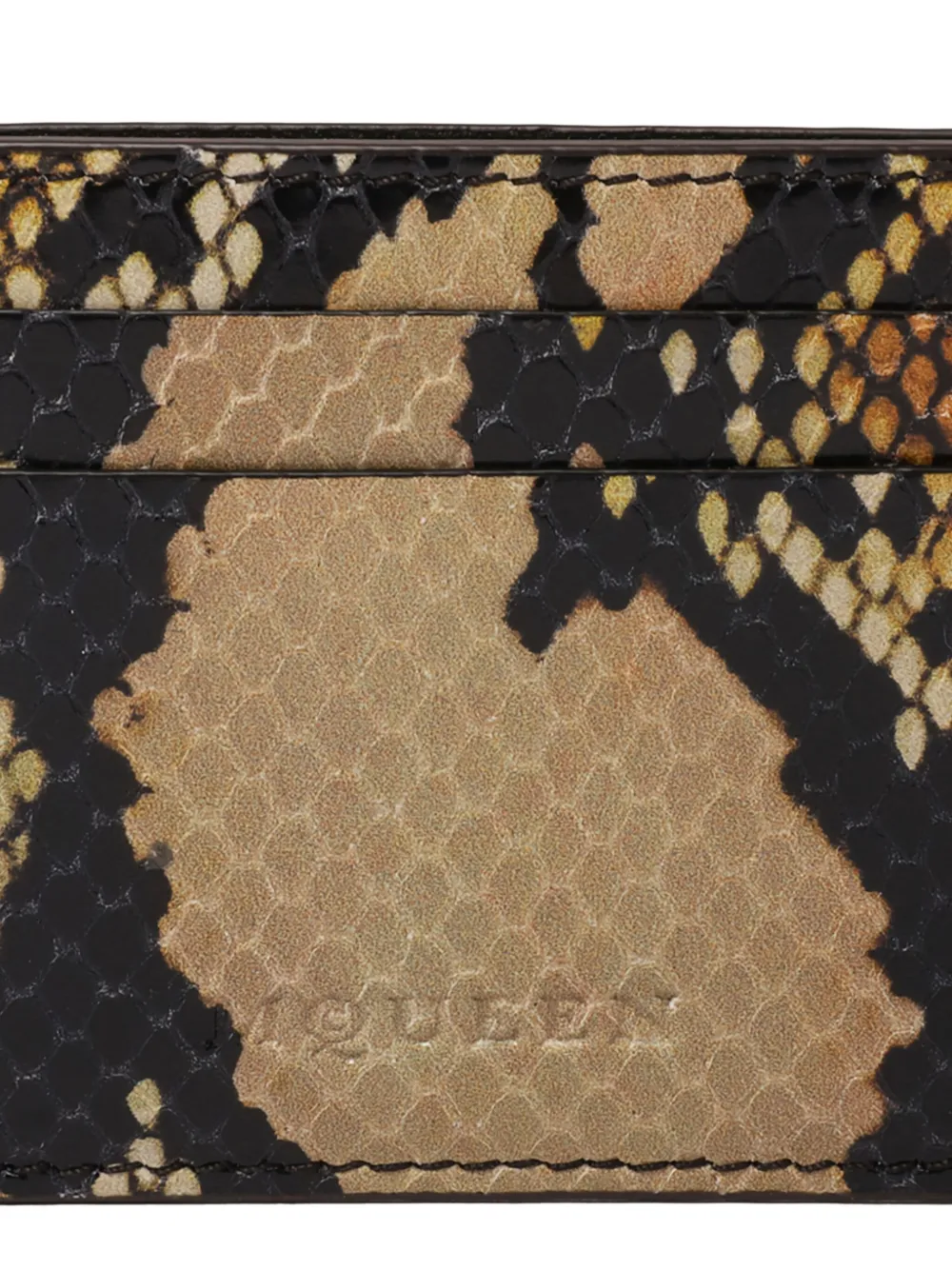 Alexander McQueen snakeskin cardholder Bruin