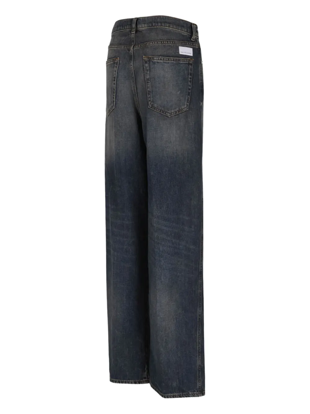 Nine In The Morning Distressed Effect five-pocket trousers - Blauw