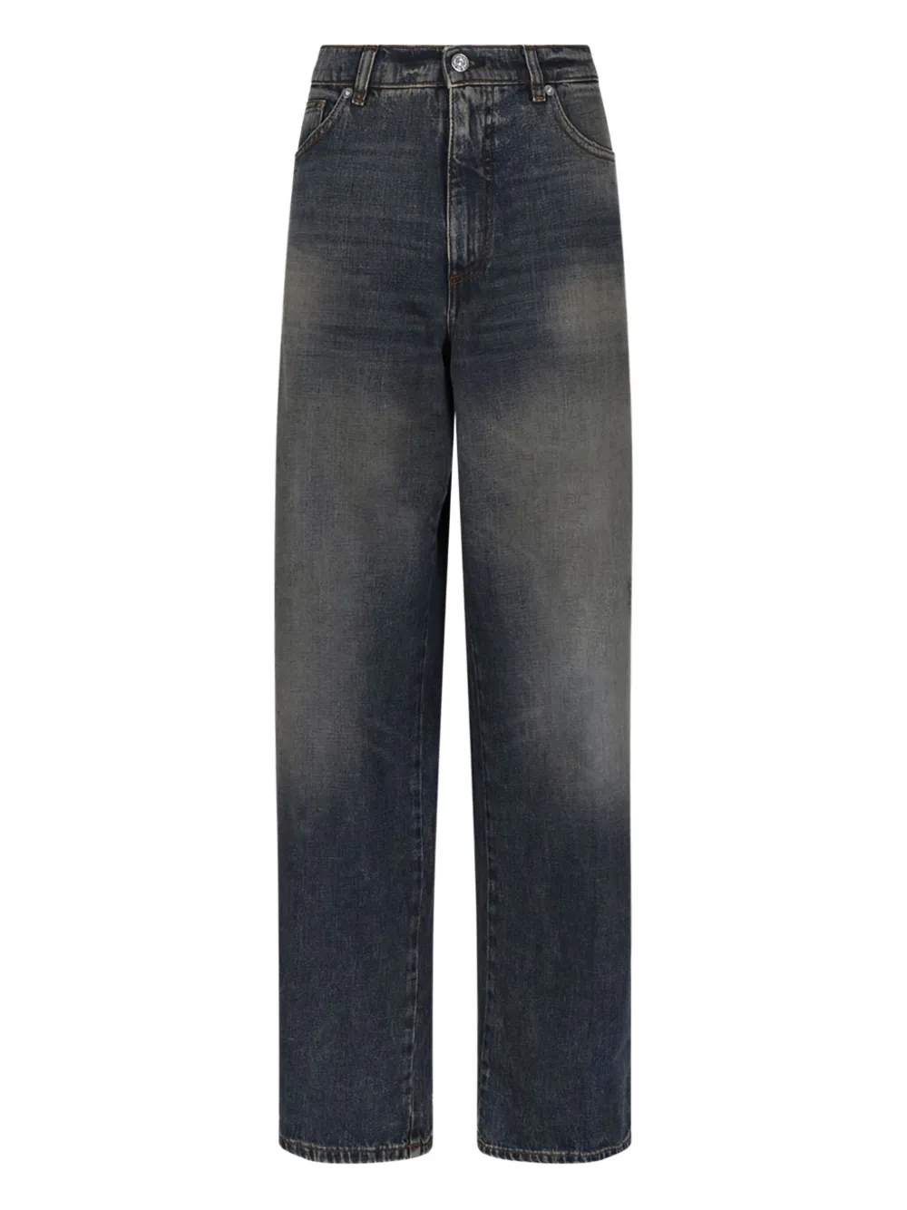 Nine In The Morning Distressed Effect five-pocket trousers - Blau