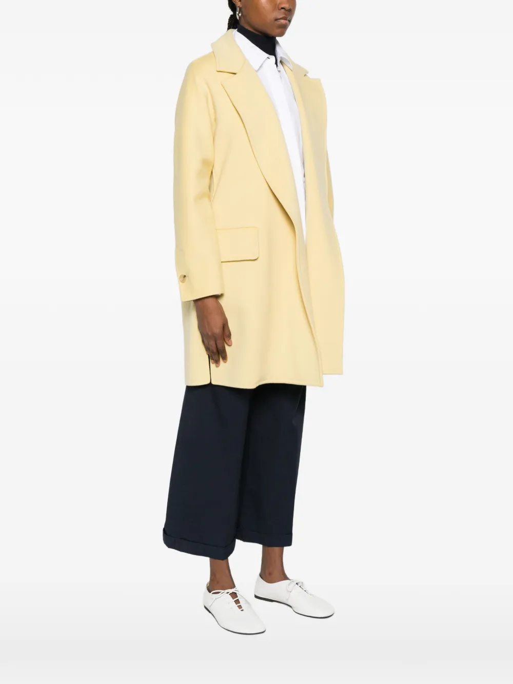 Max Mara Beira jack met zakken Geel