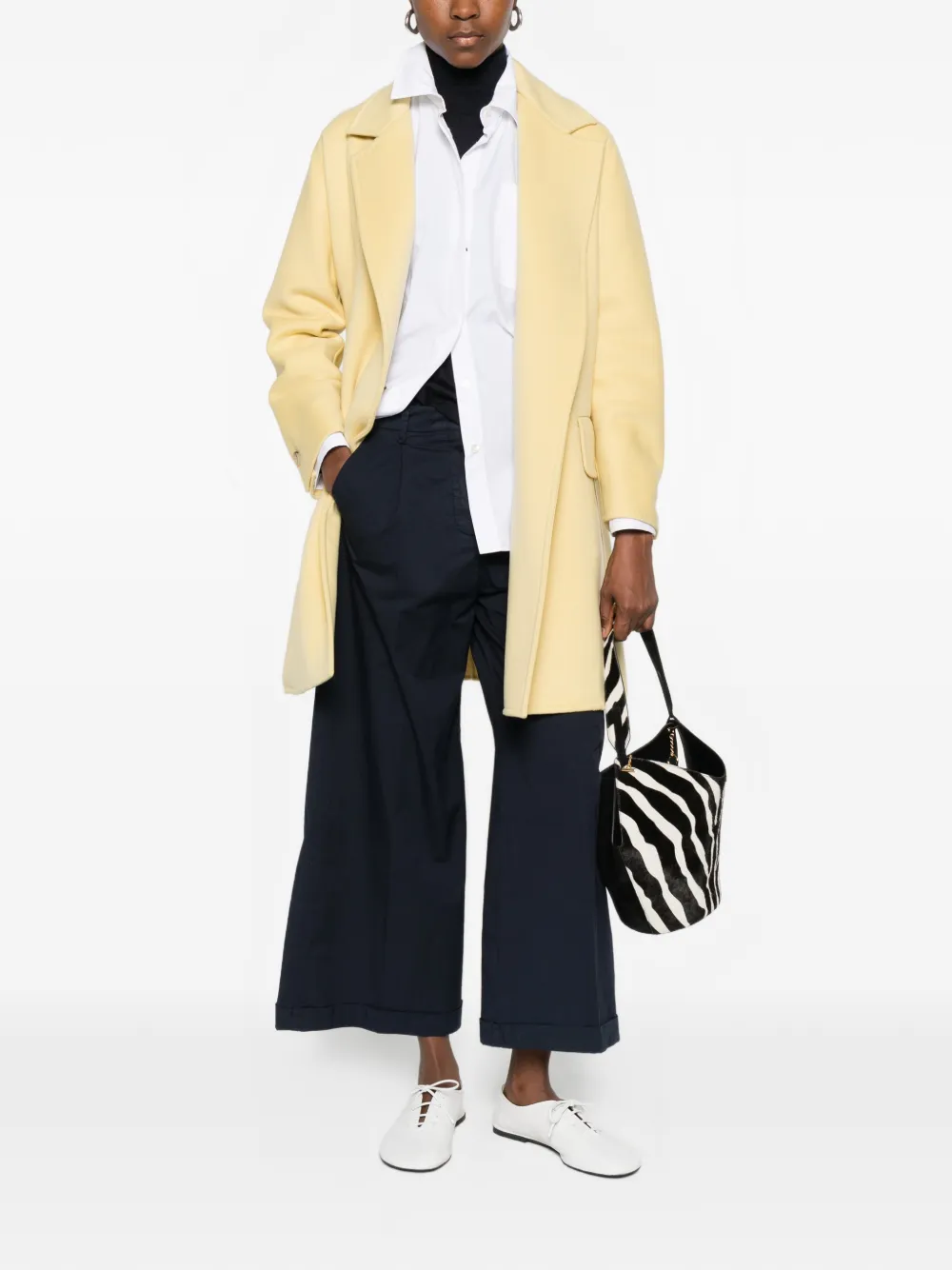Max Mara Beira jack met zakken Geel