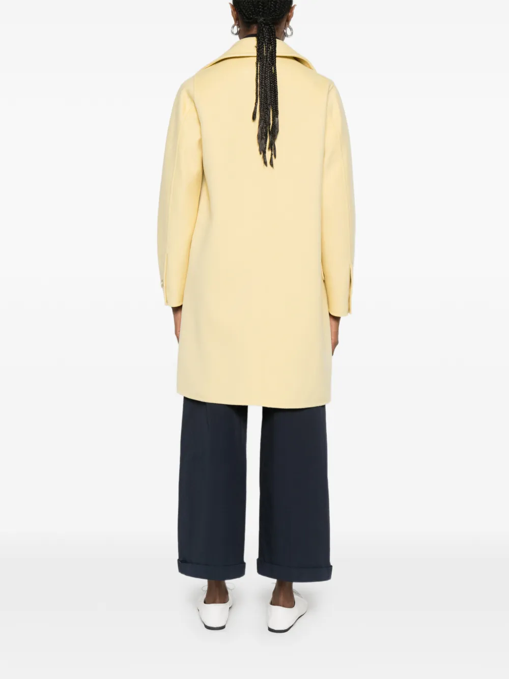 Max Mara Beira jack met zakken Geel