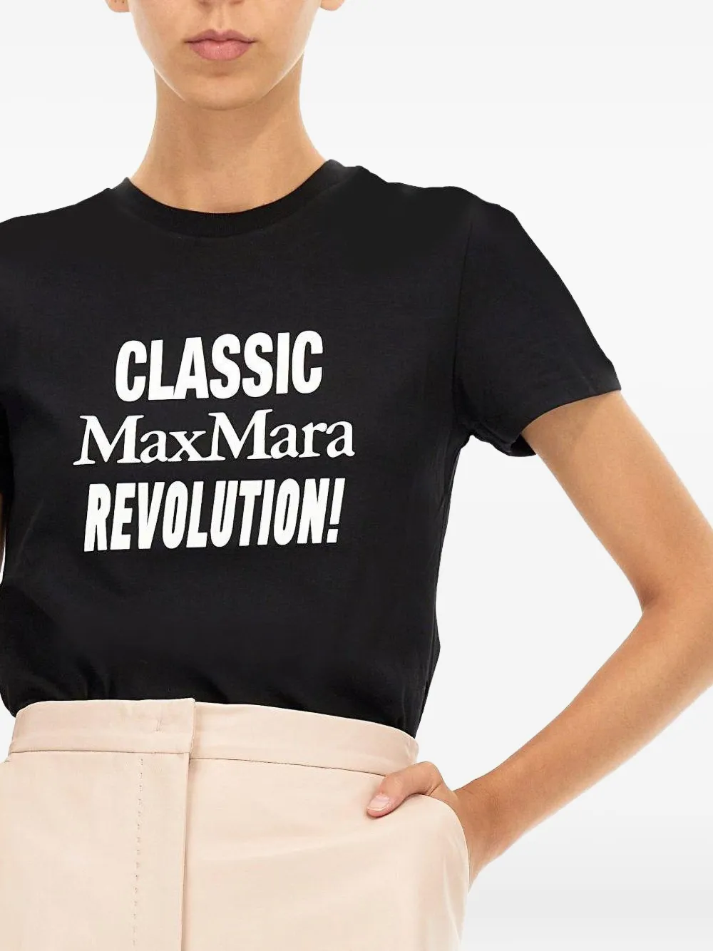Max Mara Classic Revolution T-shirt Zwart