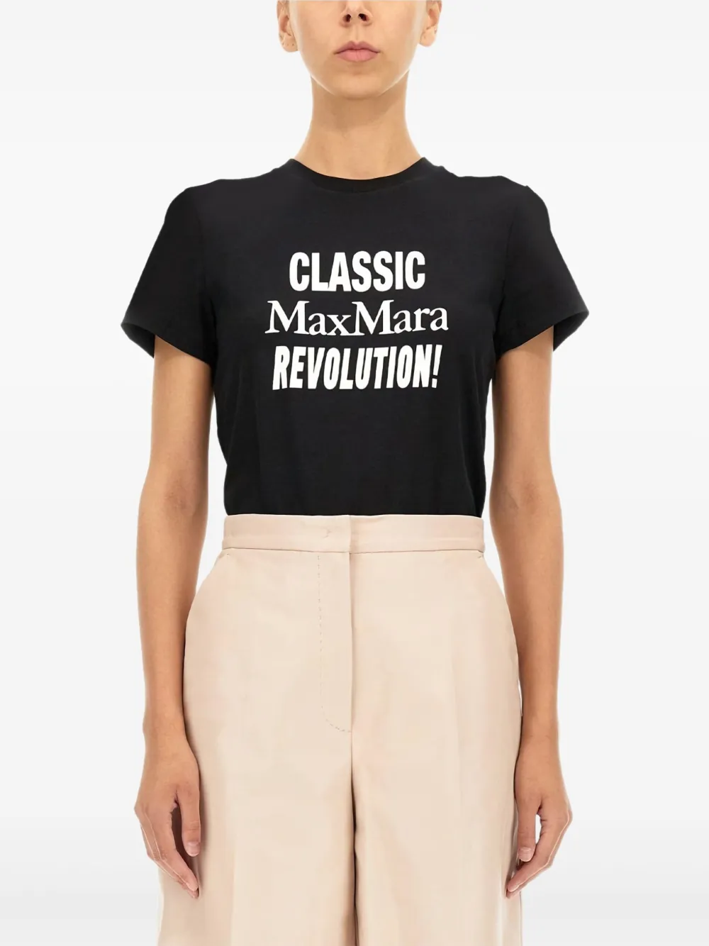 Max Mara Classic Revolution T-shirt Zwart