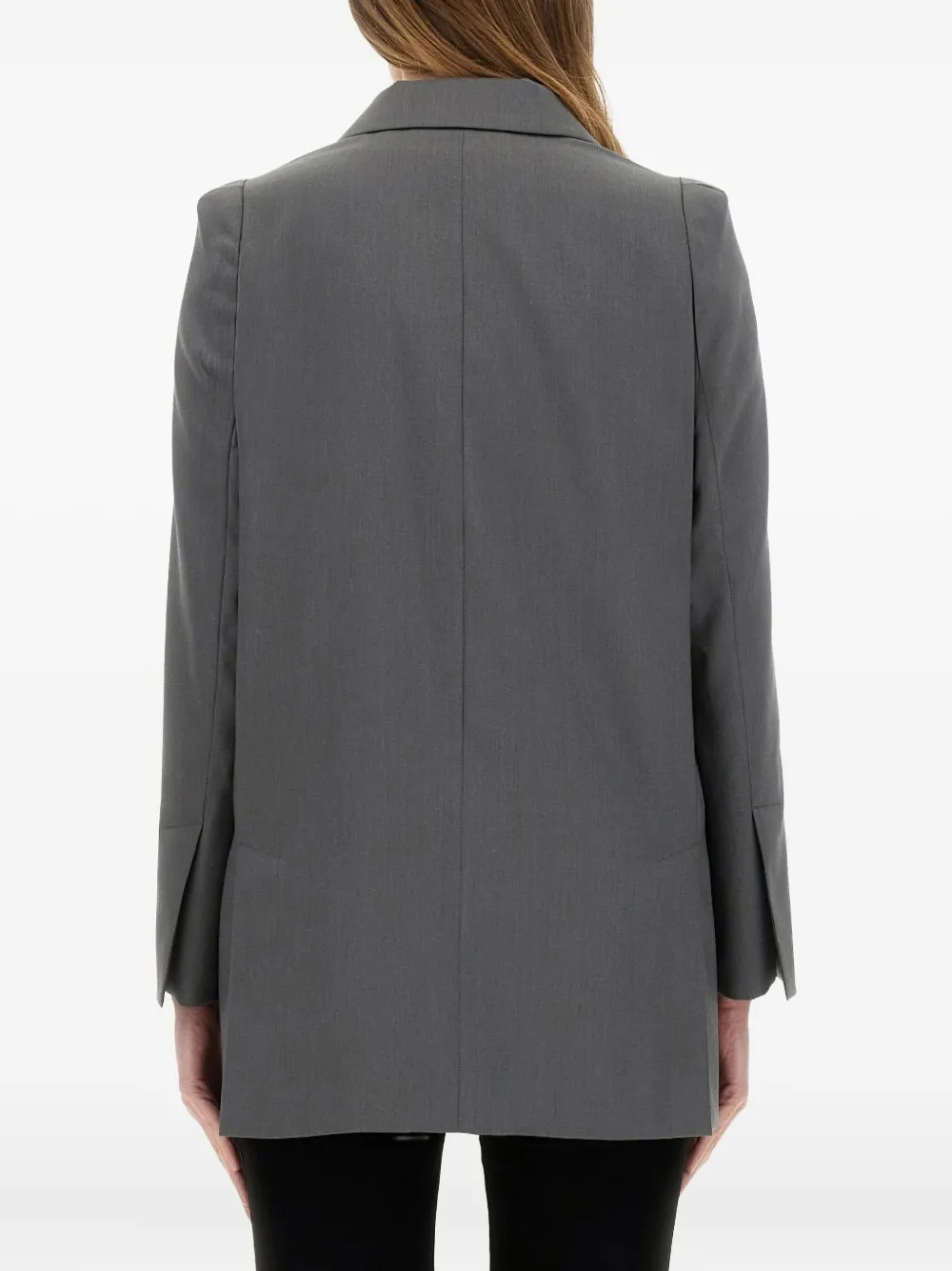 Max Mara padded-shoulder blazer Grijs