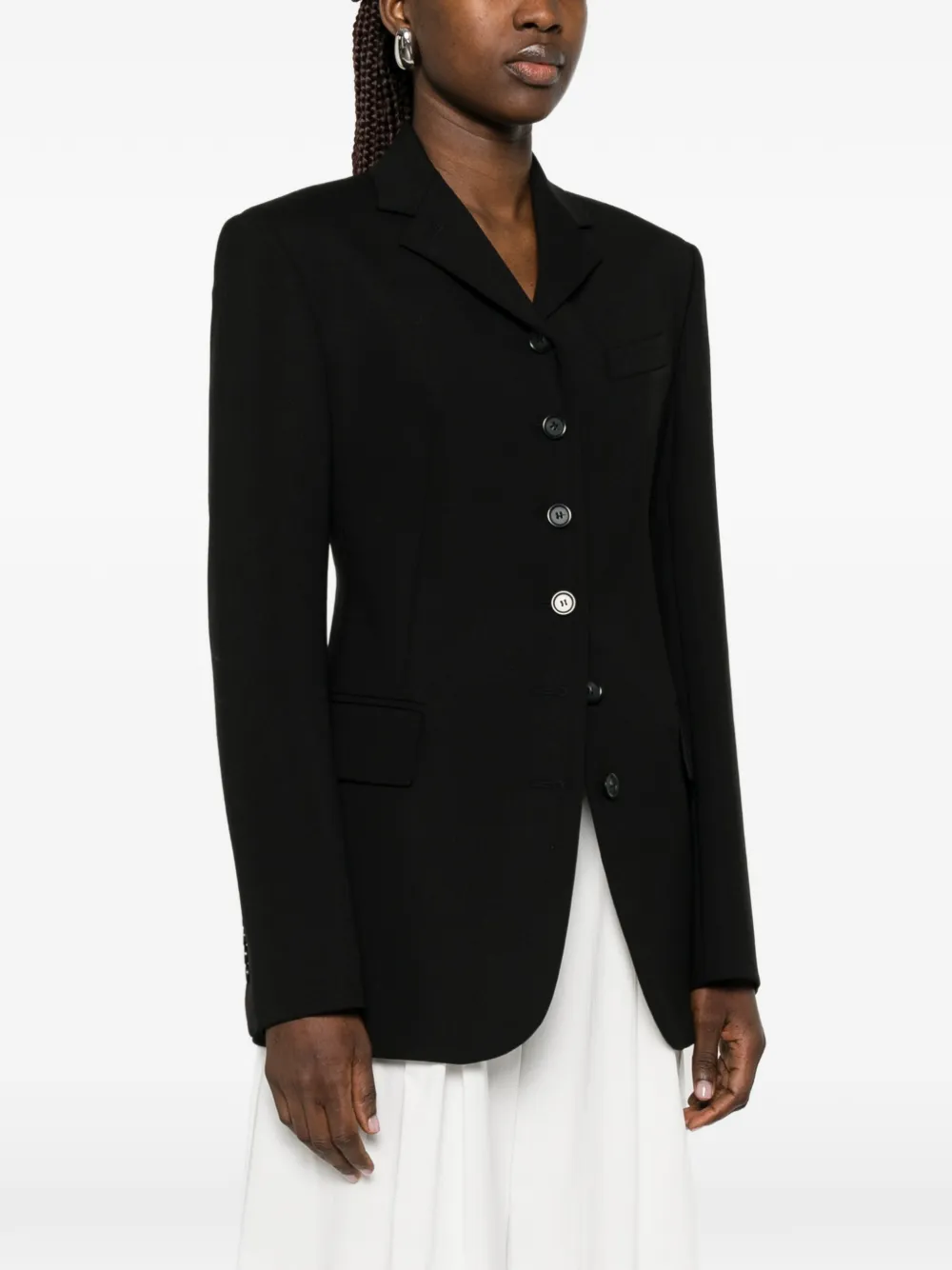 Max Mara Cosetta blazer met knopen Zwart